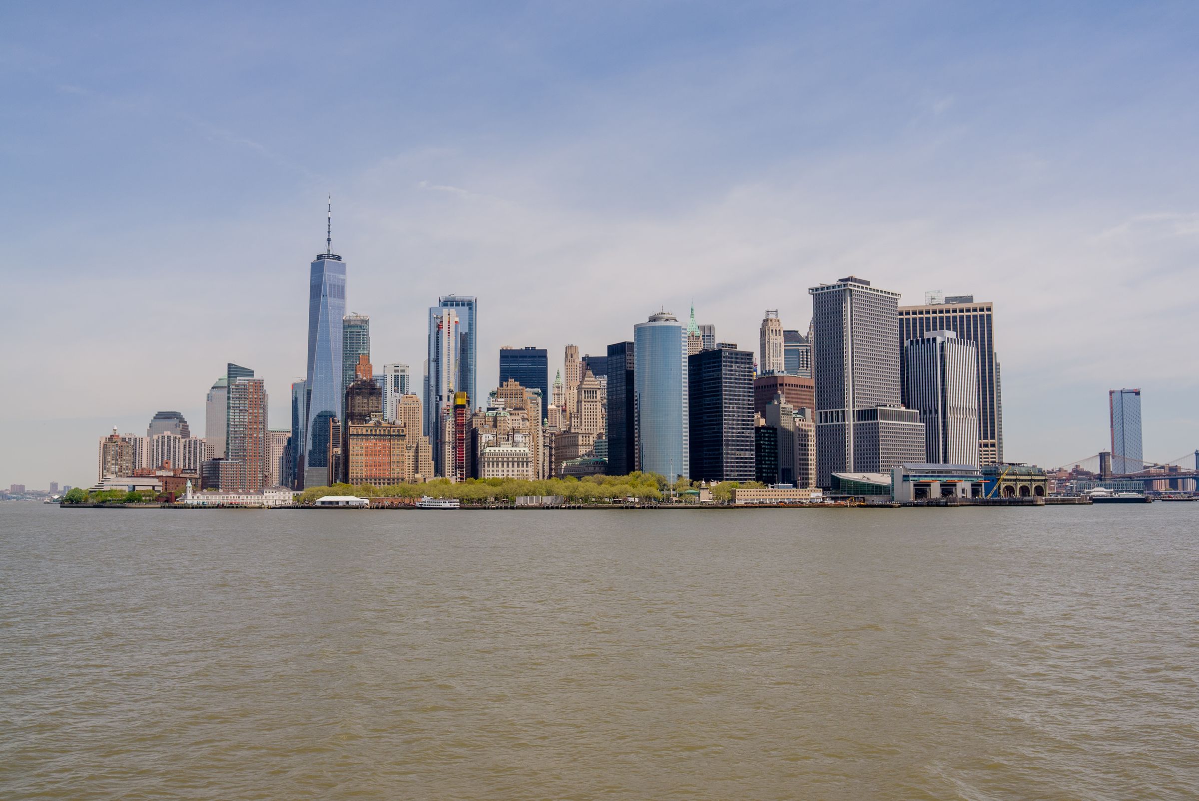 Lower Manhattan from the water